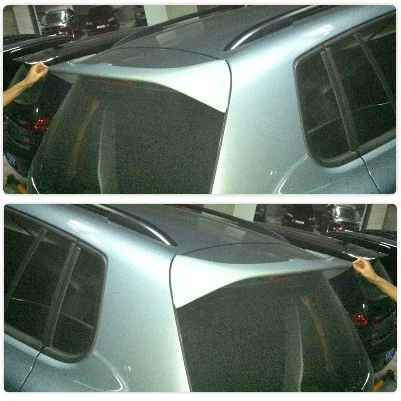 FRP Unpainted Car Rear Trunk Roof Spoiler Wings Lip For Volkswagen VW Tiguan 2012UP Racing Roof Spoiler Wing