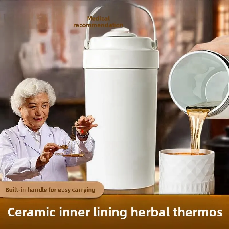 

Portable All-Cerc Insulated Mug for Drinking Traditional Chinese Medicine Inner Vel Personal Thermos Storage Sub-Bottle