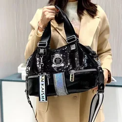 Fancy Women Bag Explosive Casual Diamond-studded Sequin Tote Handbag Carrying Out Tiktok Single Promotion Shoulder Crossbody Bag