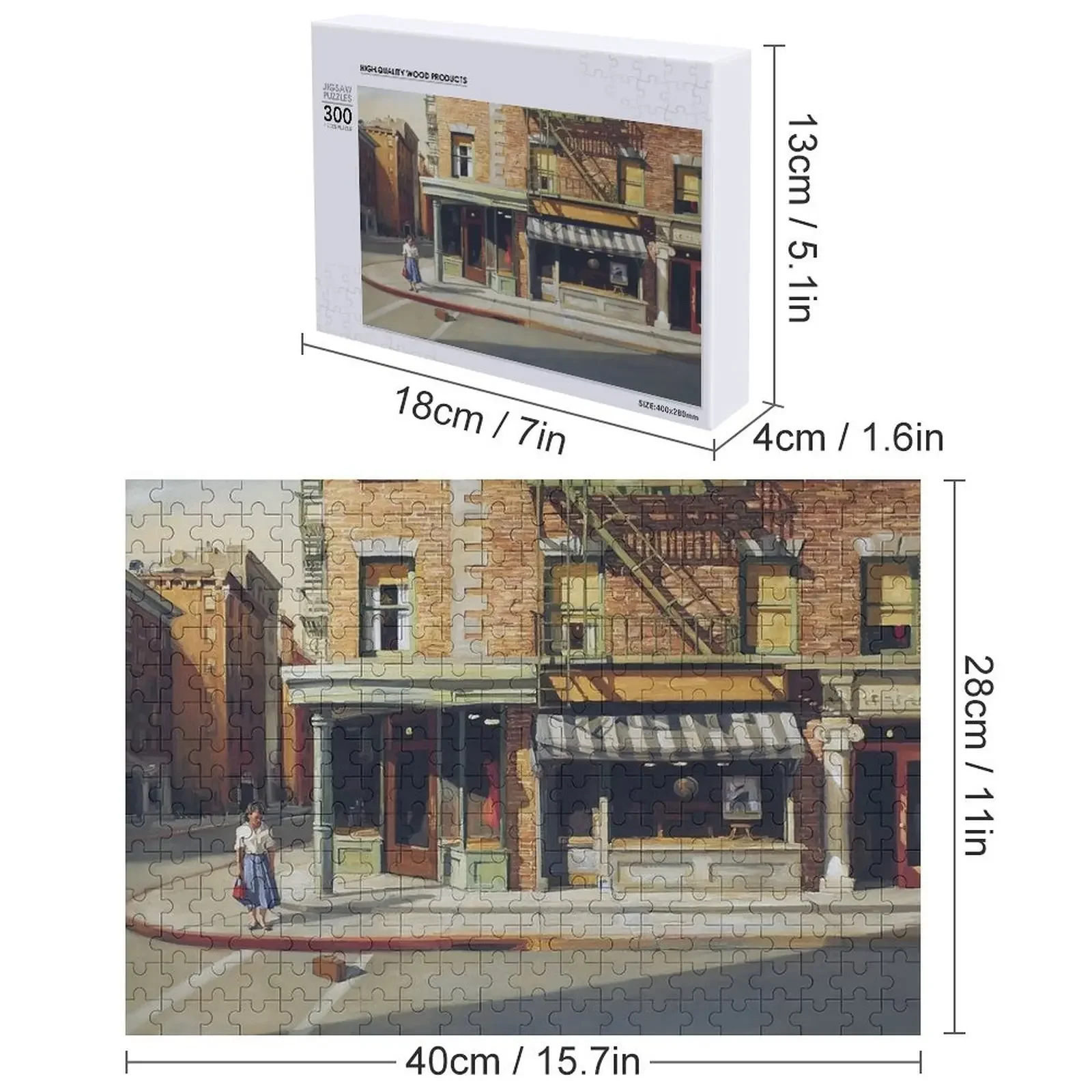 Puzzle Edward Hopper Puzzle con nome in legno personalizzato per animali Puzzle con immagini personalizzate