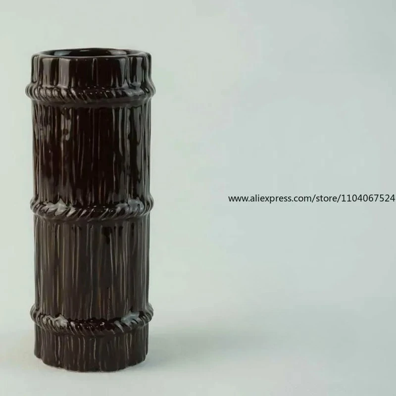 هاواي السيراميك TIKI الإبداعية كوكتيل الزجاج الإغاثة الزجاج كوب تيكي زومبي وجه الإنسان