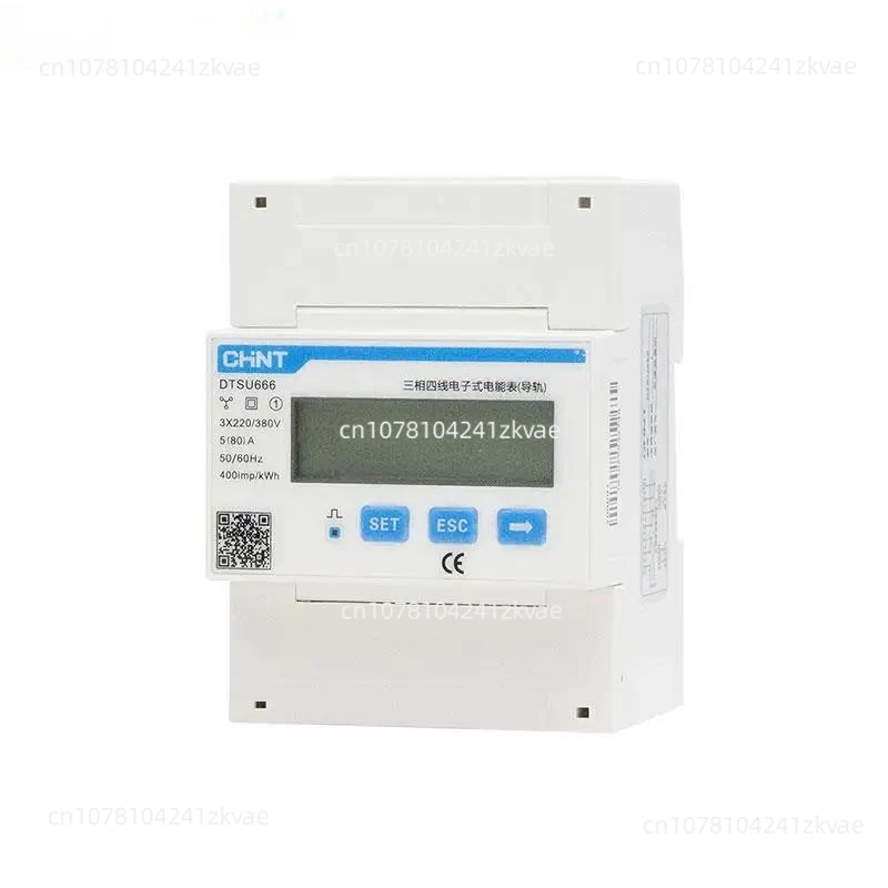 DTSU666 Single Phase DIN-Rail Meter 5(80)A 1.5(6)A (RS485) Power Inverter Electric Meter