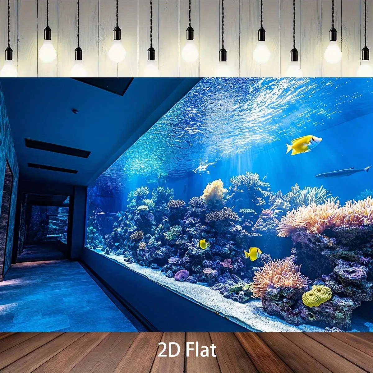 Vibrant Underwater Aquarium Tapestry Coral Reef Colorful Fish Wall Hanging Art Decor for Home Room Party Decor view 2
