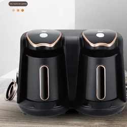 Turkish Coffee Pot,Electric Drip Coffee Maker Machine,Double Pot Design,500ml*2,600W*2, Household Office Milk Coffee Tea Pot