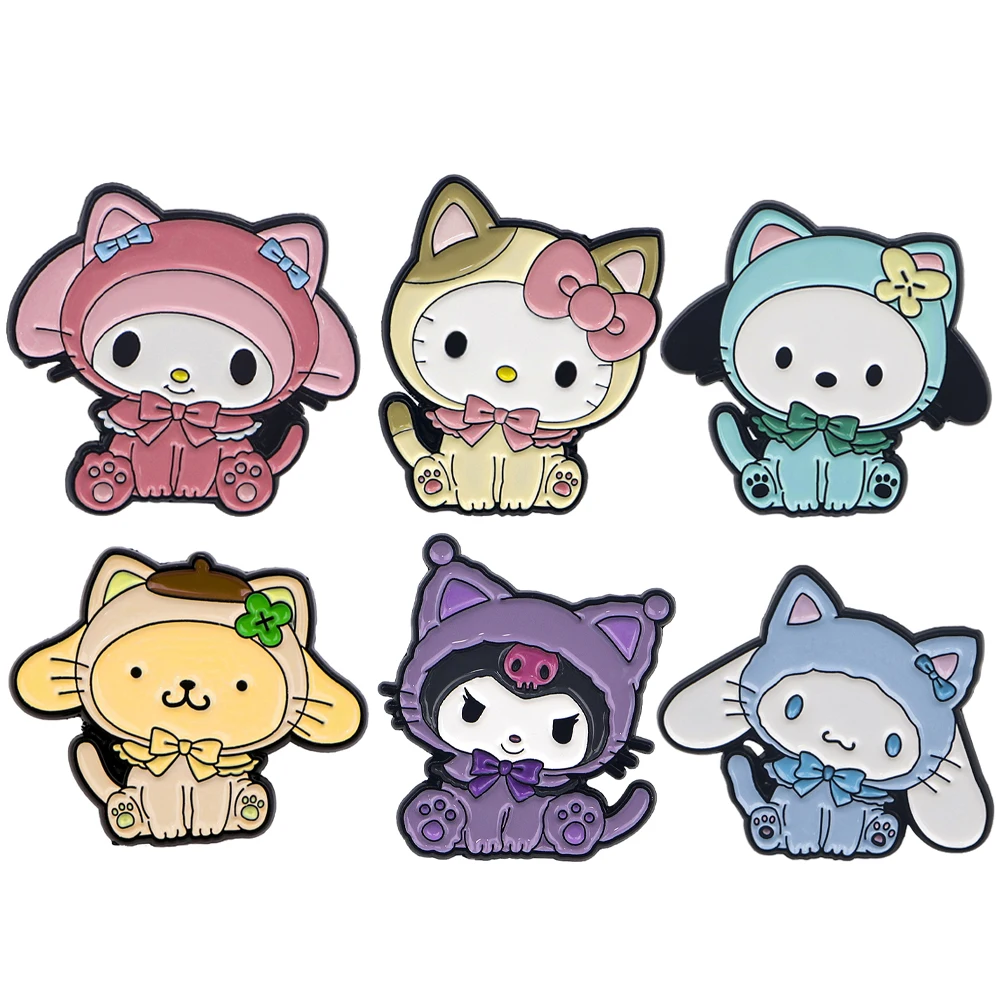 

Kawaii Lapel Pins for Backpacks Manga Briefcase Badges on Backpack Brooch for Clothes New Fashion Accessories