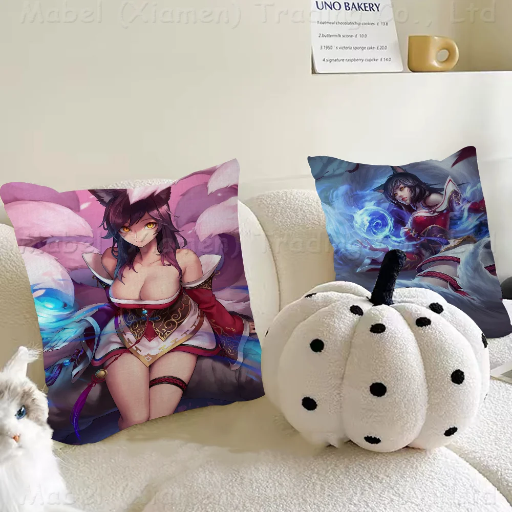 

L-O-L Gamg AHRI Print Decorative Room Aesthetics Pillow Case Home Decor Bedroom Sofa Bed Couch Pillow Cover 45x45