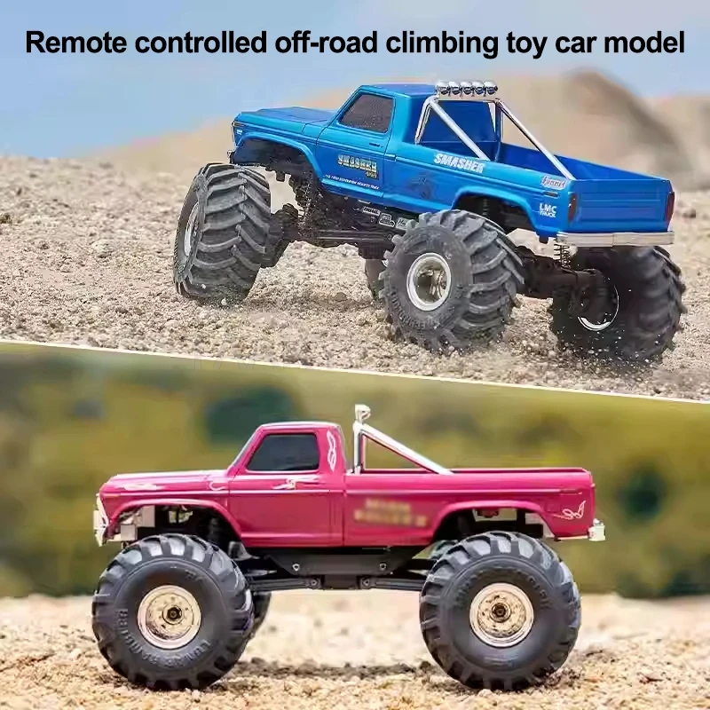 FCX24 RC Car 1/24 Max Smasher Simulation Pickup Truck Remote Control Climbing Car 4WD Four-wheel Drive Climbing Car Boy Toy Gift