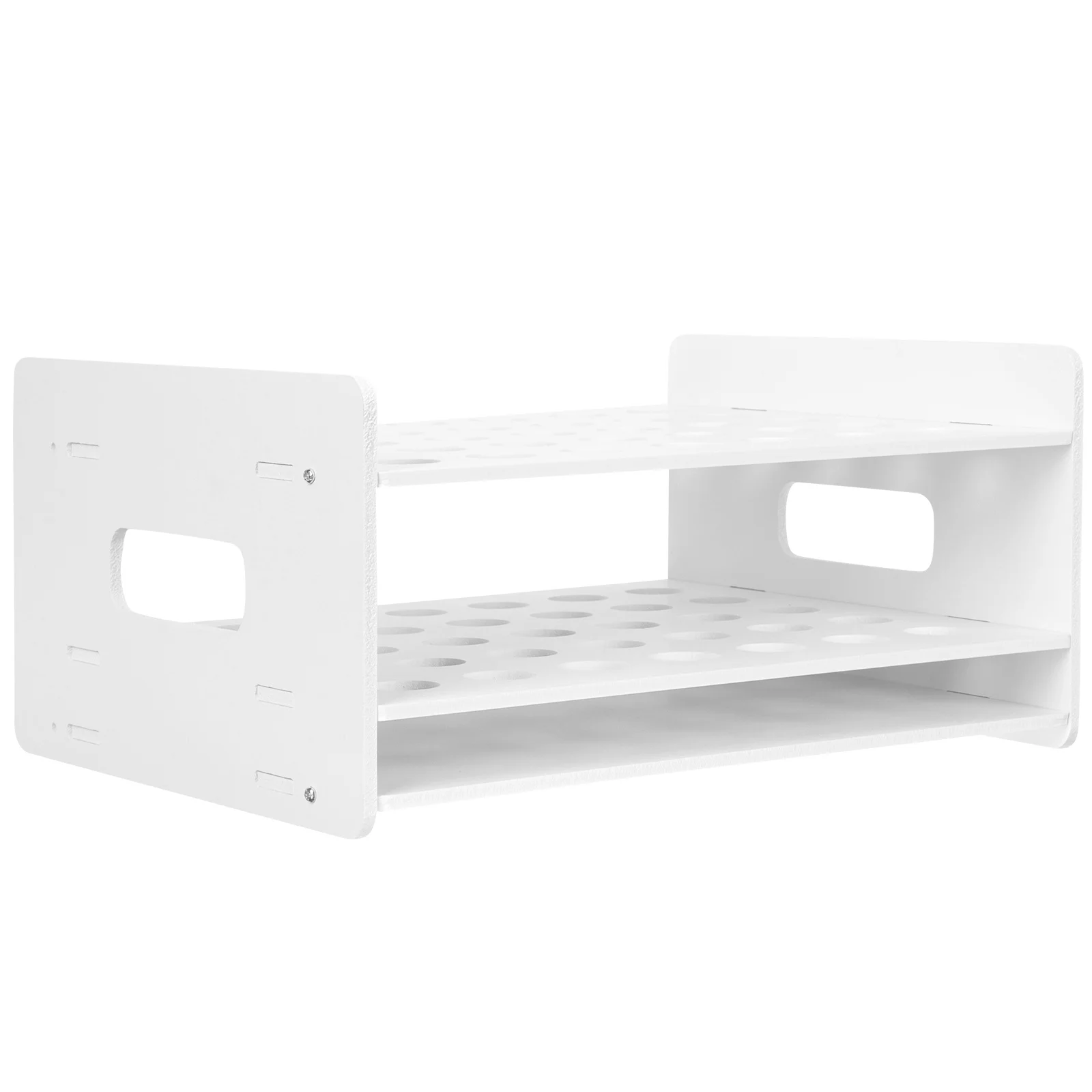 

35 Holes Wooden Storage Rack Art Scissors Holder Organizer for Scissors Test Tubes Desktop Display Classroom Supplies