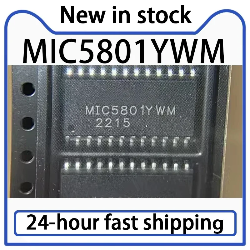 1PCS New MIC5801YWM MIC5801YWM-TR SOP-24 Latch Chip Integrated Circuit Controller IC