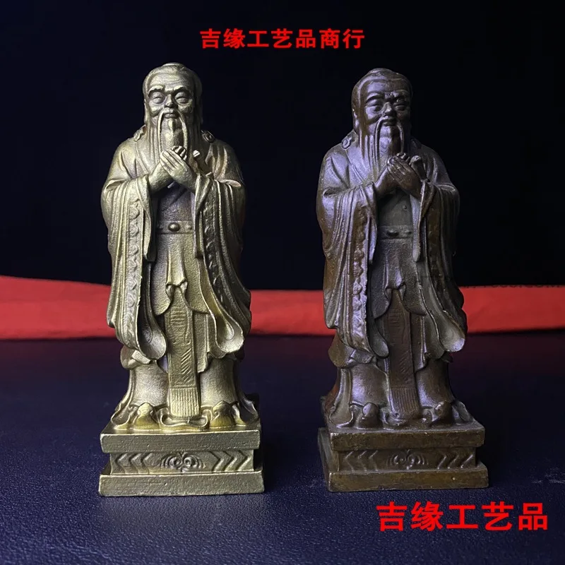 

Pulp Confucius Copper Statue Decoration Confucius Statue Copper Crafts Home School Decoration Ornaments