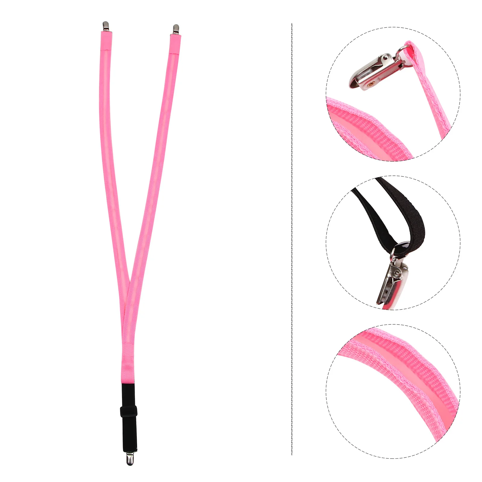 حمالات متوهجة بإضاءة LED بمشبك مرن على شكل حرف Y قابل للتعديل للجنسين وحفلات المهرجانات والارتداء اليومي والأقواس المضيئة