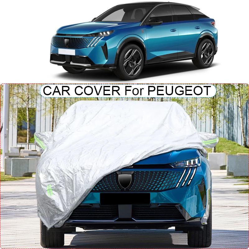 

3Layer Thicken Oxford Car Cover Rain Snow Waterproof For Peugeot 208 308 SW 408 GT 508 SW 2008 E-2008 3008 E-3008 5008 E-5008