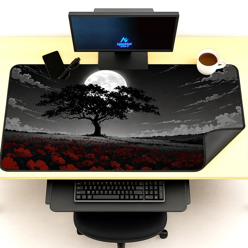 

Xxxl Mouse Pad Tree of Life Gamer Office Carpet Deskmat Huge Computer Mat Gaming Setup 1200x600 Mousepads Anti Slip Rubber Rug