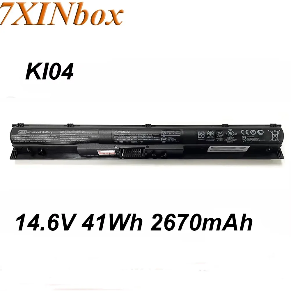 7XINbox K104 KI04 14.6V 41Wh 2670mAh Laptop Battery For HP Pavilion 14 15 17 Gaming NB 15 Series TPN-Q158 TPN-Q159 Q161