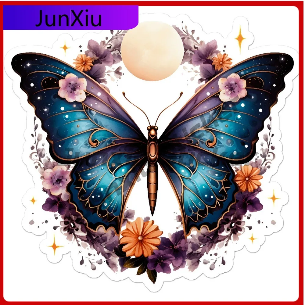 

Butterfly Stars Moon Cute Premium Scratch Resistant Creative Truck Decal Decoration Waterproof Vinyl Car Laptop Window Bumper