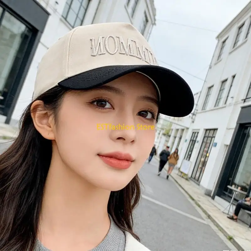 Y5GC Eye Catching Letter Print Cotton Cap Suitable For Sports And Everyday Use