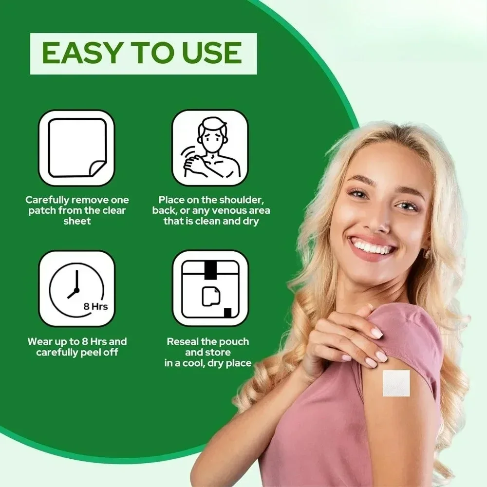 30 Patches Patches Transdermicos de Sabugueiro com Zinc, Vitamina C, E e D3 Booster Imune