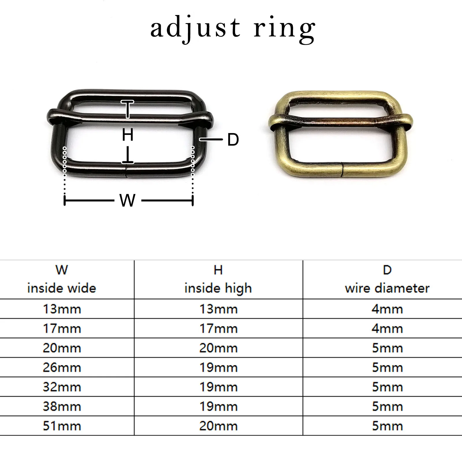 Verdickt Leder Hand Tasche Rucksack Strap Gürtel Web O D Ring Rechteck Tri-glide Passen Roller Pin Schnalle Slider dreieck Verschluss – Detail 17