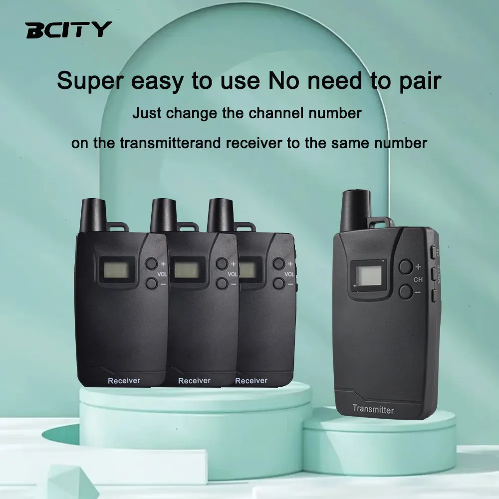 AA Battery 916R Tour Guide System Replaceable AA Battery Design, Unlimited Runtime, Ideal for Tours, Classes, Conferences