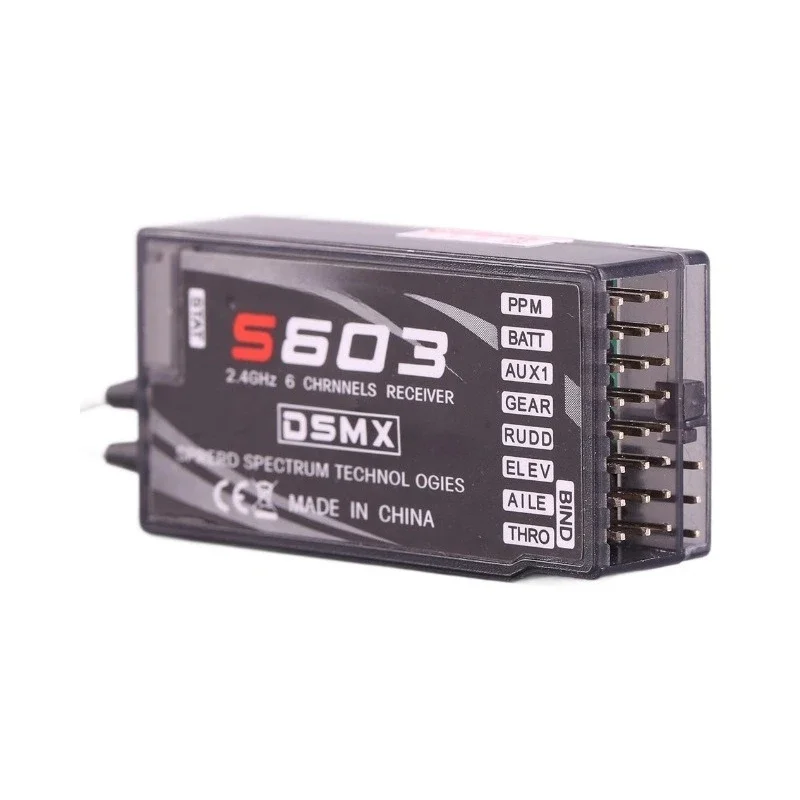 

S603 receiver aircraft model ultra long distance dsm2 dsmx 6-way AR6210 substitute separate ppm output