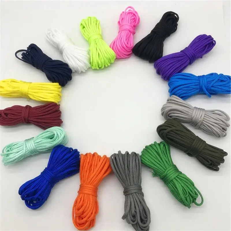 10Yards/Lot 2mm Solid Parachute Cord Lanyard Rope Mil Spec Type One Strand Climbing Camping Survival Equipment Paracord