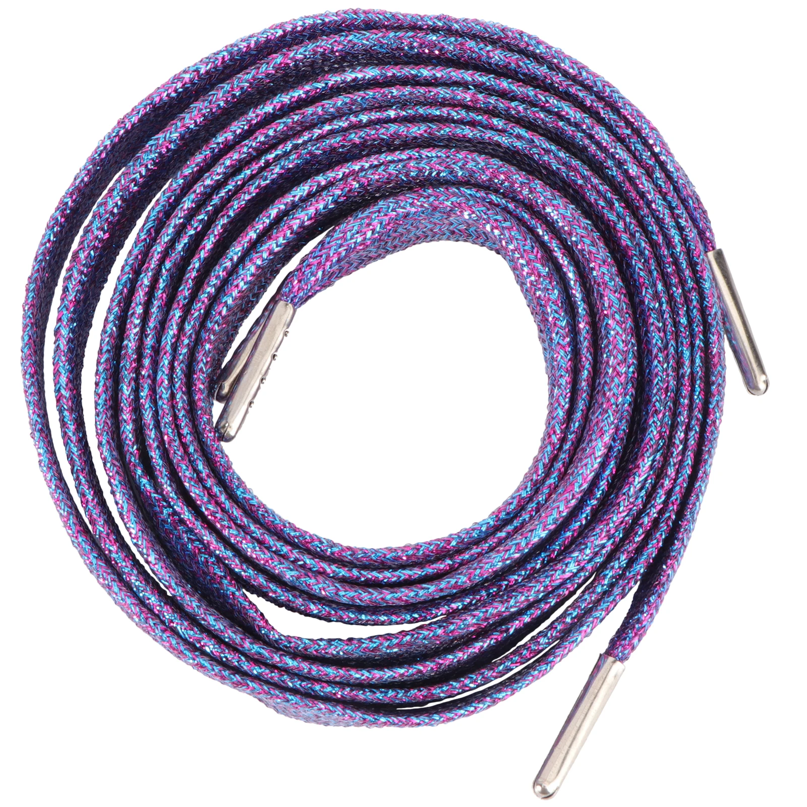 

Metal Head Shoelaces for Sneakers Blue Electroplated Plastic Sheet Shoes Tie All-match Practical Shoe Strings Casual Shoes