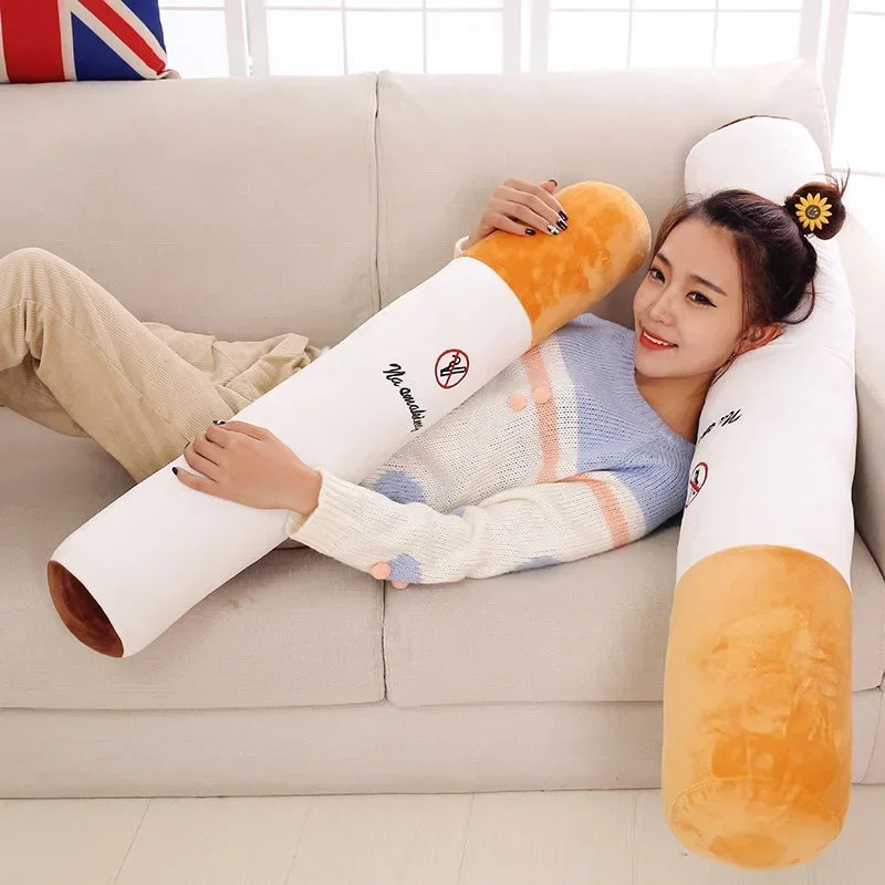 Nice Creative Cylindrical Sleeping Cushion Cigarette Cute Pillows Plush Toys