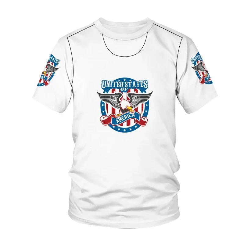 New Casual Men's Summer 3D T-Shirt British Flag Print Short Sleeve Sports Party Travel Street T-Shirt Family Hot Sale