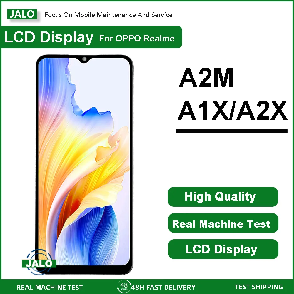 JALO Bildschirmbaugruppe für OPPO A1X A2X A2M A58 A58X A1 Vitality Edition LCD-Display Touchscreen LCD-Panel-Ersatz