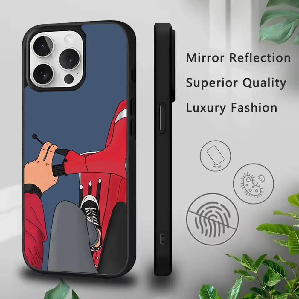 حافظة هاتف V-VespaS-ES S-Scooter لهاتف آيفون 17,16,15,Pro,Max,Air,14,Plus,13,12,11 Magesafe غطاء شحن لاسلكي