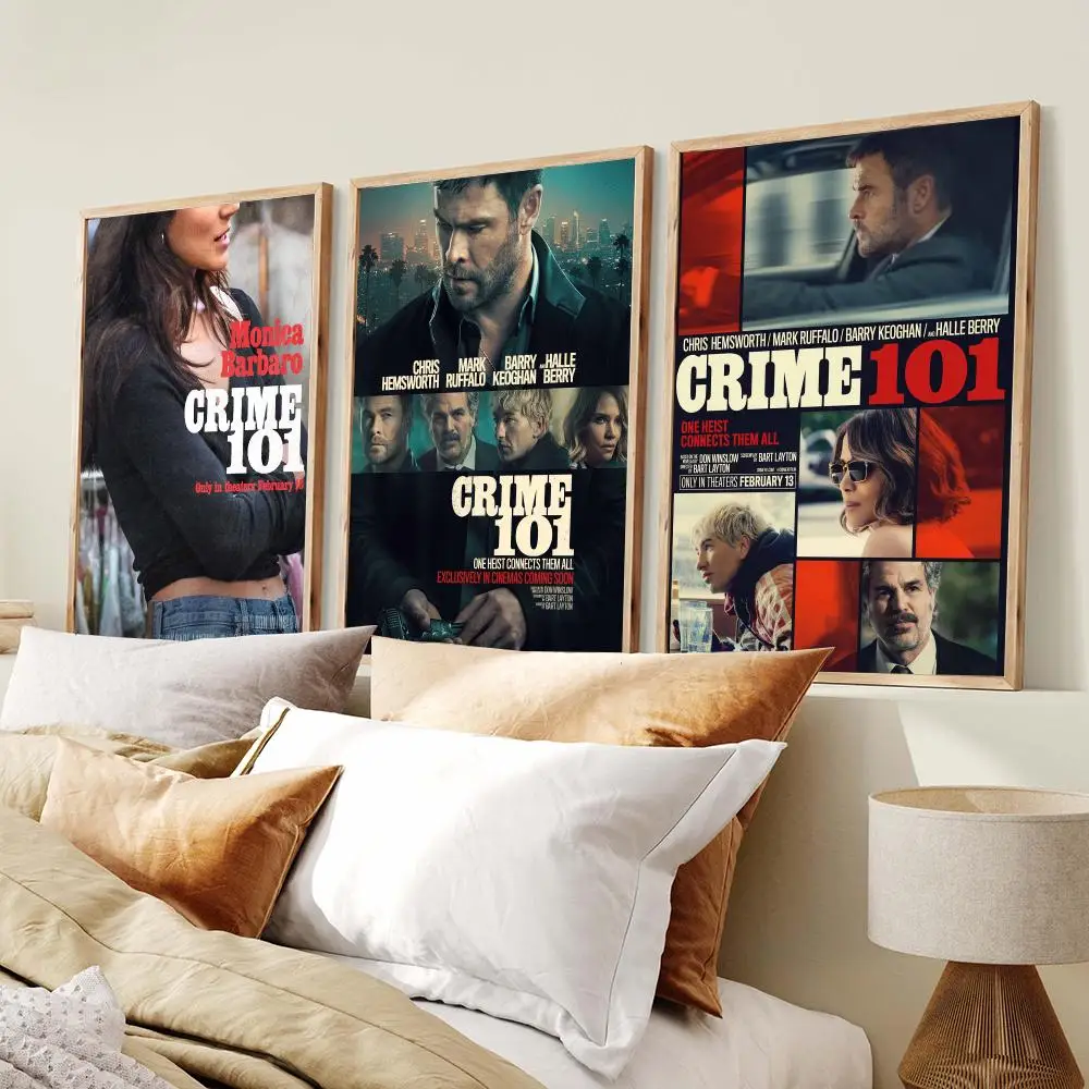 Movie C-Crime 101 Poster PP Wall Decor Posters Celebrity Art Prints Aesthetic Wall Art Bedroom Office Home Gift