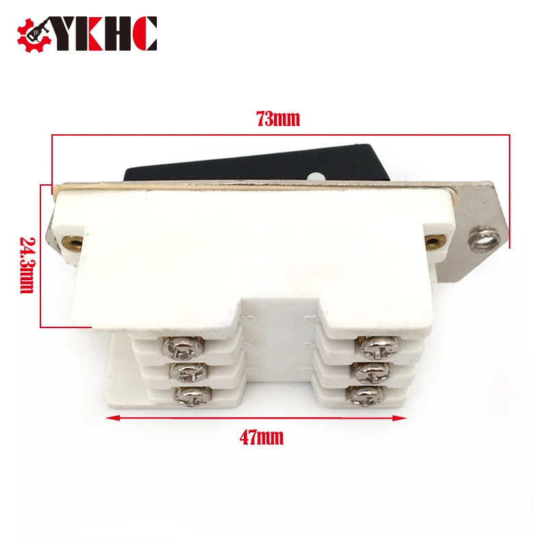 LLA432N3 380V Switch 3 Phase 6 Screw 15A For Electric Drill Grinder Cutting Machine Power Tools Hammer Control Starter Bench