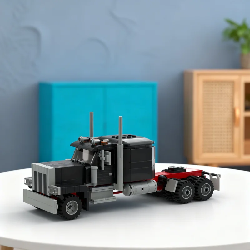 

Набор строительных блоков MOC Peterbilt 379 City Champions, 451 деталь, креативный подарок для самостоятельной сборки, декор для демонстрации, премиум-класс, для взрослых и детей, настольный конструктор