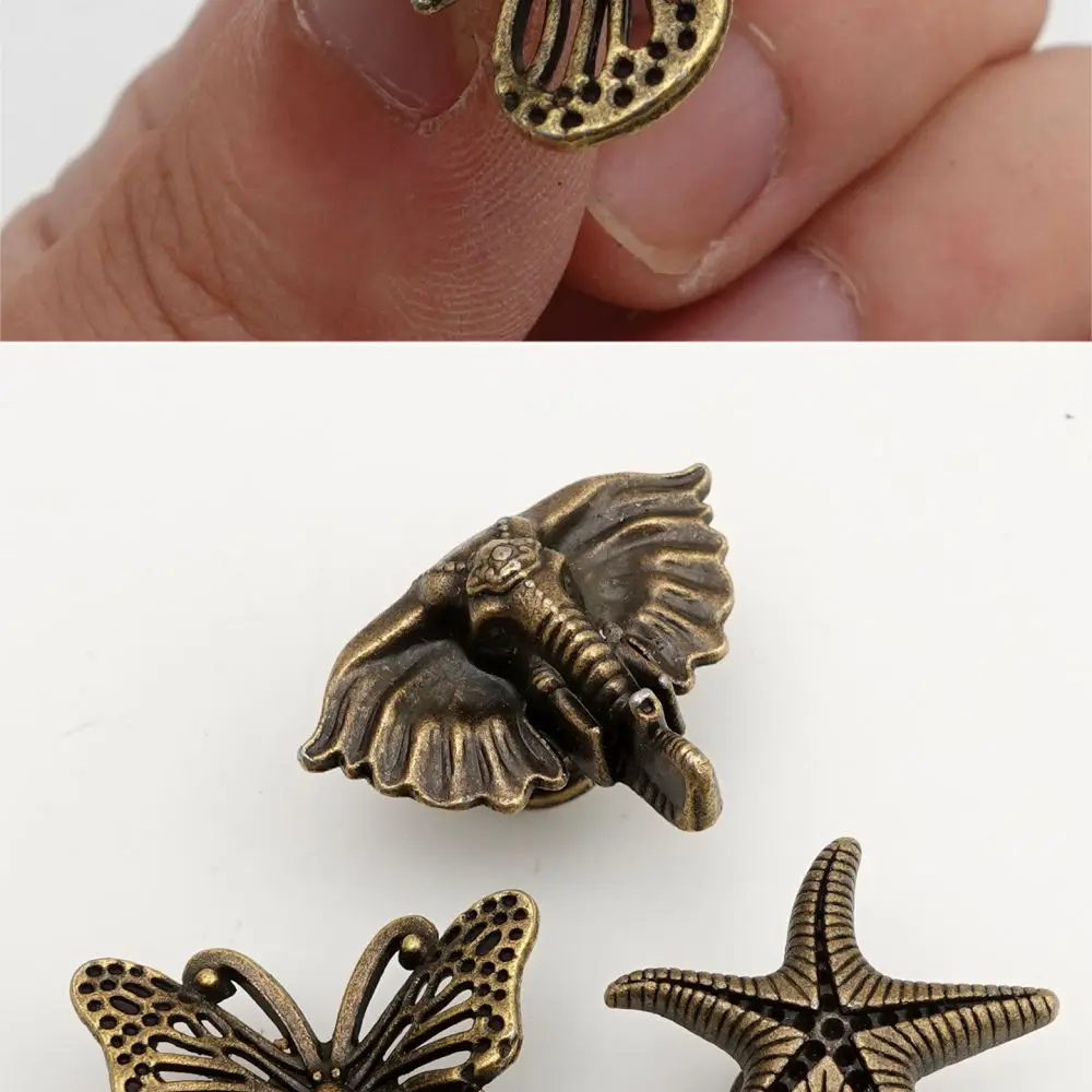 European Decorative Cabinet Handle Zinc Alloy Butterfly Knob Vintage Style Furniture Pull For Drawer Bedside Cabinet