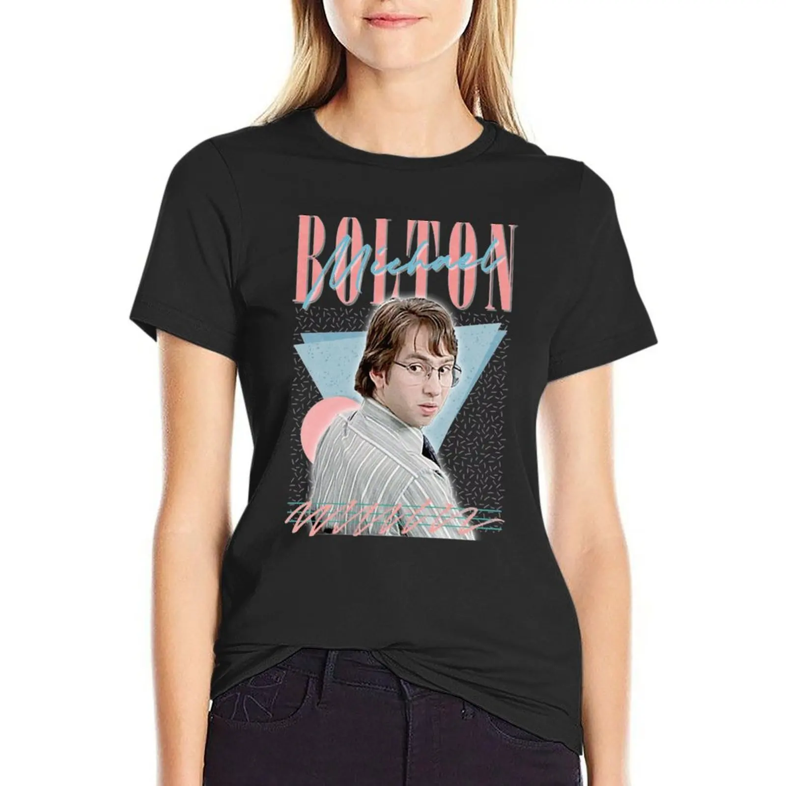 Office Space Michael Bolton _ Office Space Aesthetic 90s Design T-Shirt plus size tops tees summer top t shirts for Women