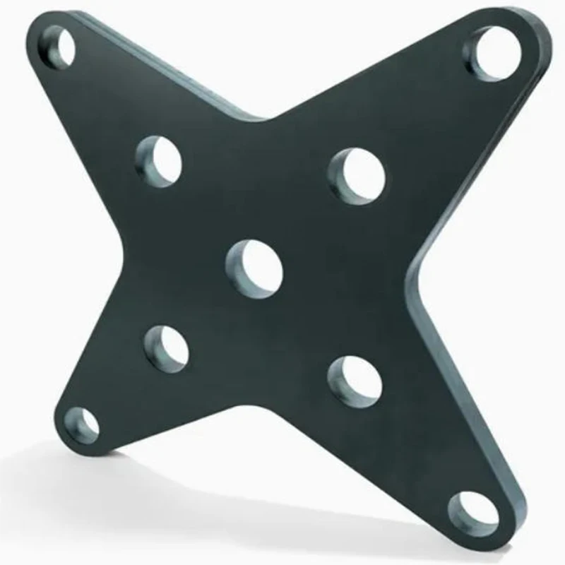 

5 Axis Turn Mill CNC Non Standard Components Coordinated Machining Anodized Aluminum Alloy Porous Star-shaped Connecting Plate