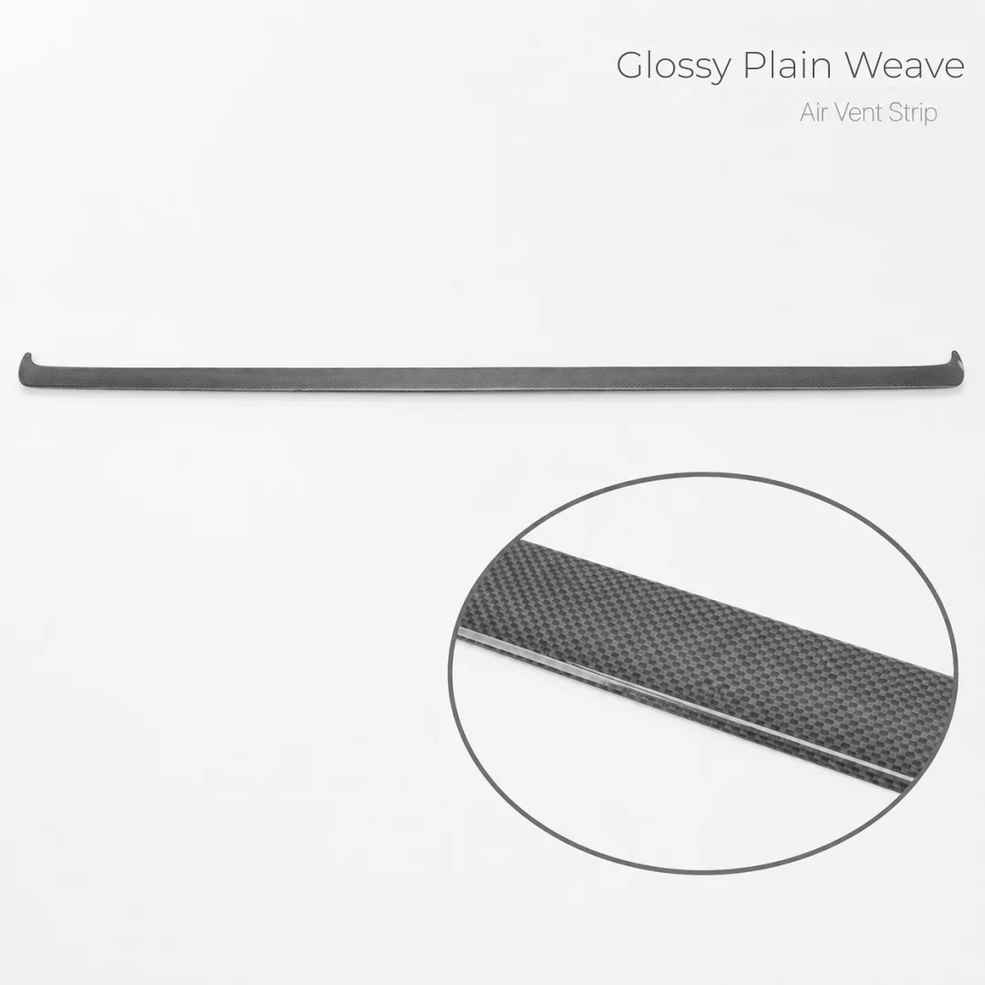 Dry Carbon Fiber Air Vent Strip Trim for Tesla Model Y Juniper 2025+ Plain Weave Interior Decoration，glossy/matte