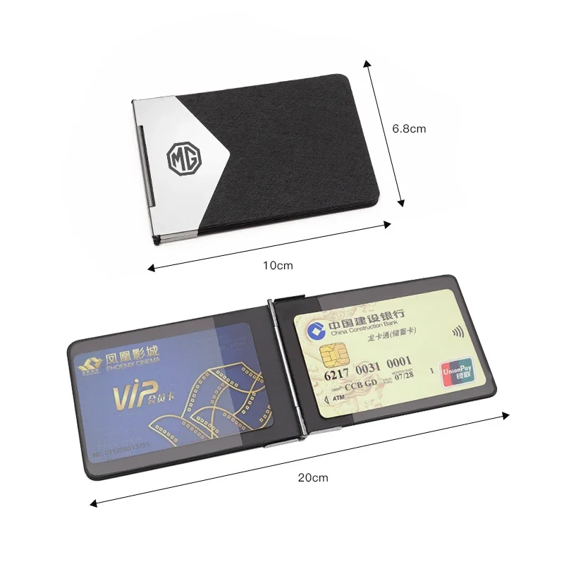 

Ultra Thin Car Driver License Holder Credit Card Case For MG ZS MG4 EV Cyberster HS ES5 MG5 MG6 MG7 Accessories