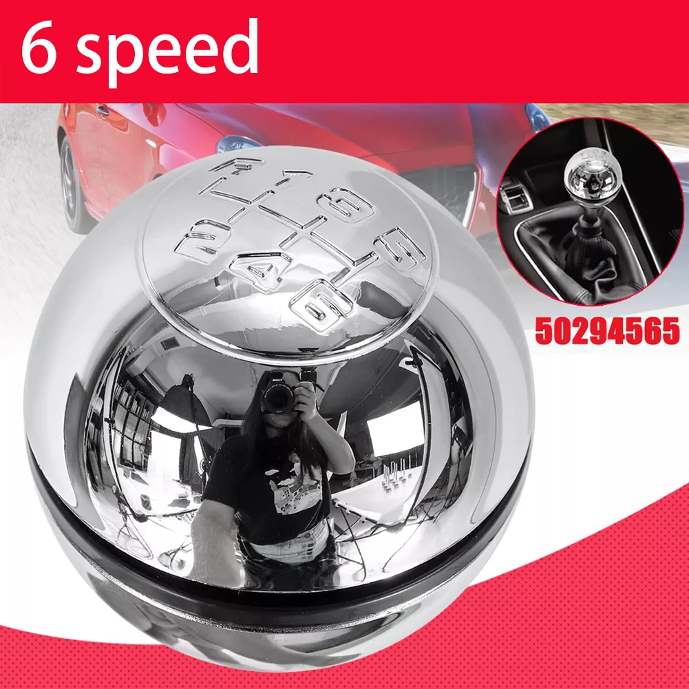 Car Interior Upgrade 6 Speed Knob Metal Plastic Knob 10mm Mounting Hole Comfortable Grip Enhanced Driving Experience