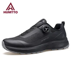 Humtto-Tênis Respirável Impermeável Masculino, Tênis de Corrida, Preto, Casual, Esporte, Luxo, Designer, Moda, Inverno