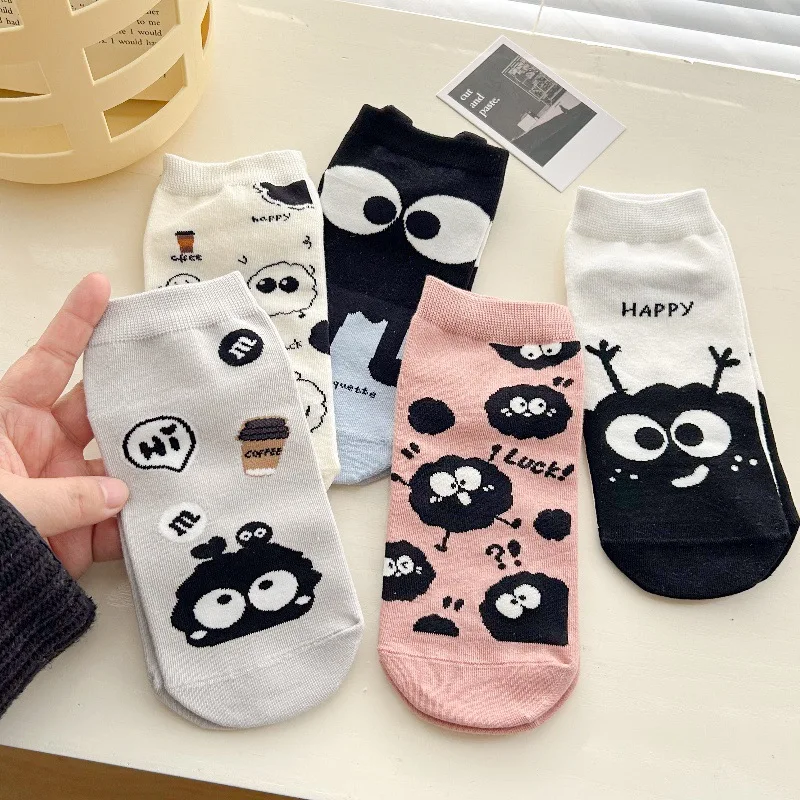 Nuevos calcetines de Anime, calcetines de disfraz de bola de carbón para Cosplay, accesorios para hombres y mujeres
