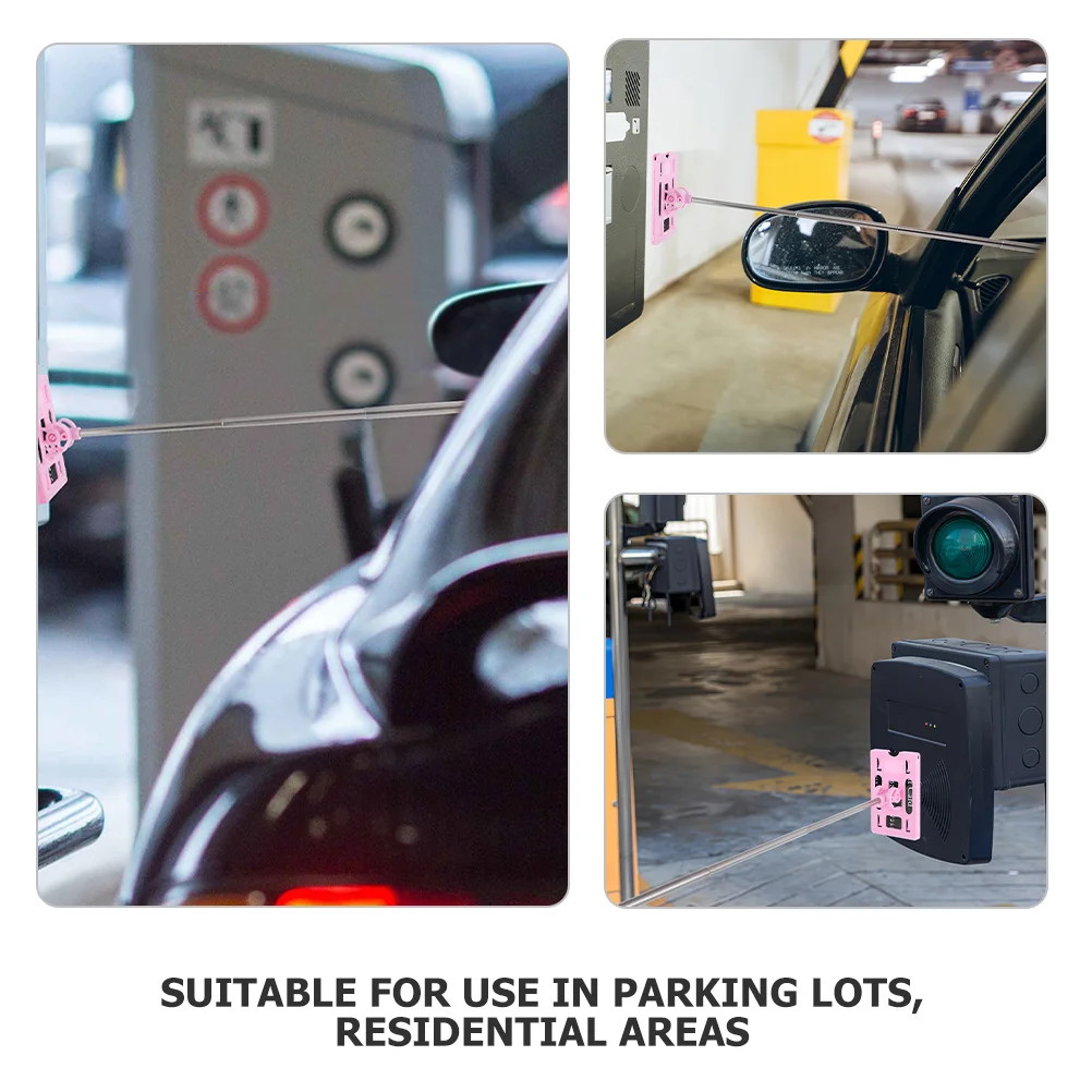 2 قطعة حامل بطاقة قضيب تليسكوبي وقوف السيارات الدفع تماس للتمديد أداة الوصول قابل للتعديل وقوف السيارات لفة الضرب عصا #3