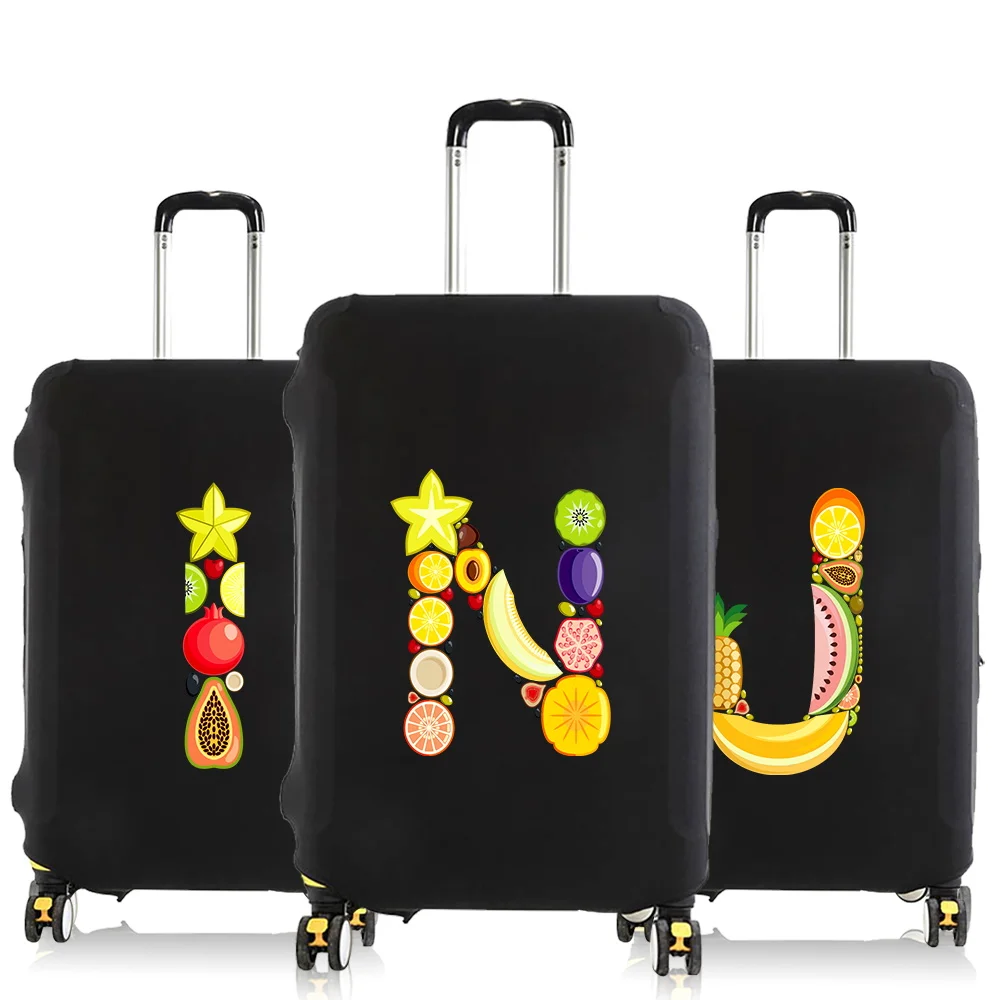 

Новый унисекс защитный чехол для багажа, чехол на тележке, портативный чехол для путешествий, отдыха на открытом воздухе, предметы первой необходимости, чехлы для багажа с фруктовым буквенным узором