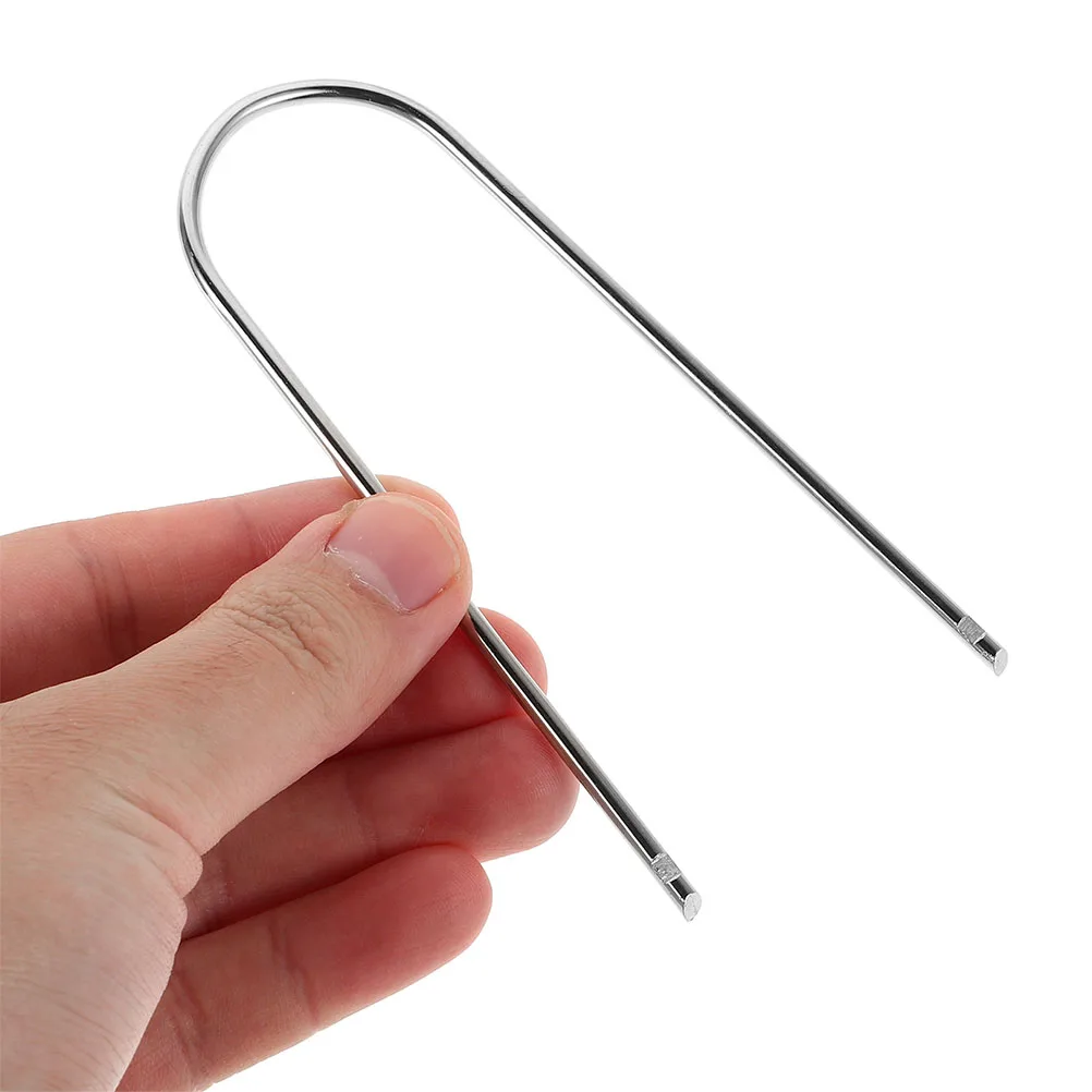 

2 Pairs Car Radio Removal Tool Silver Disassembly Audio Tools U Shaped Car Keys DVD Head Units Automotive Repair Kit