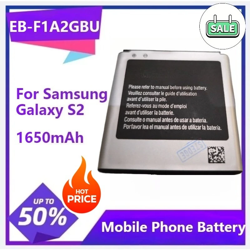 

EB-F1A2GBU New Battery For Samsung Galaxy S2 i9100 i9108 i9103 1777 i9105 i9100G i9188 i9050 B9062 1650mAh