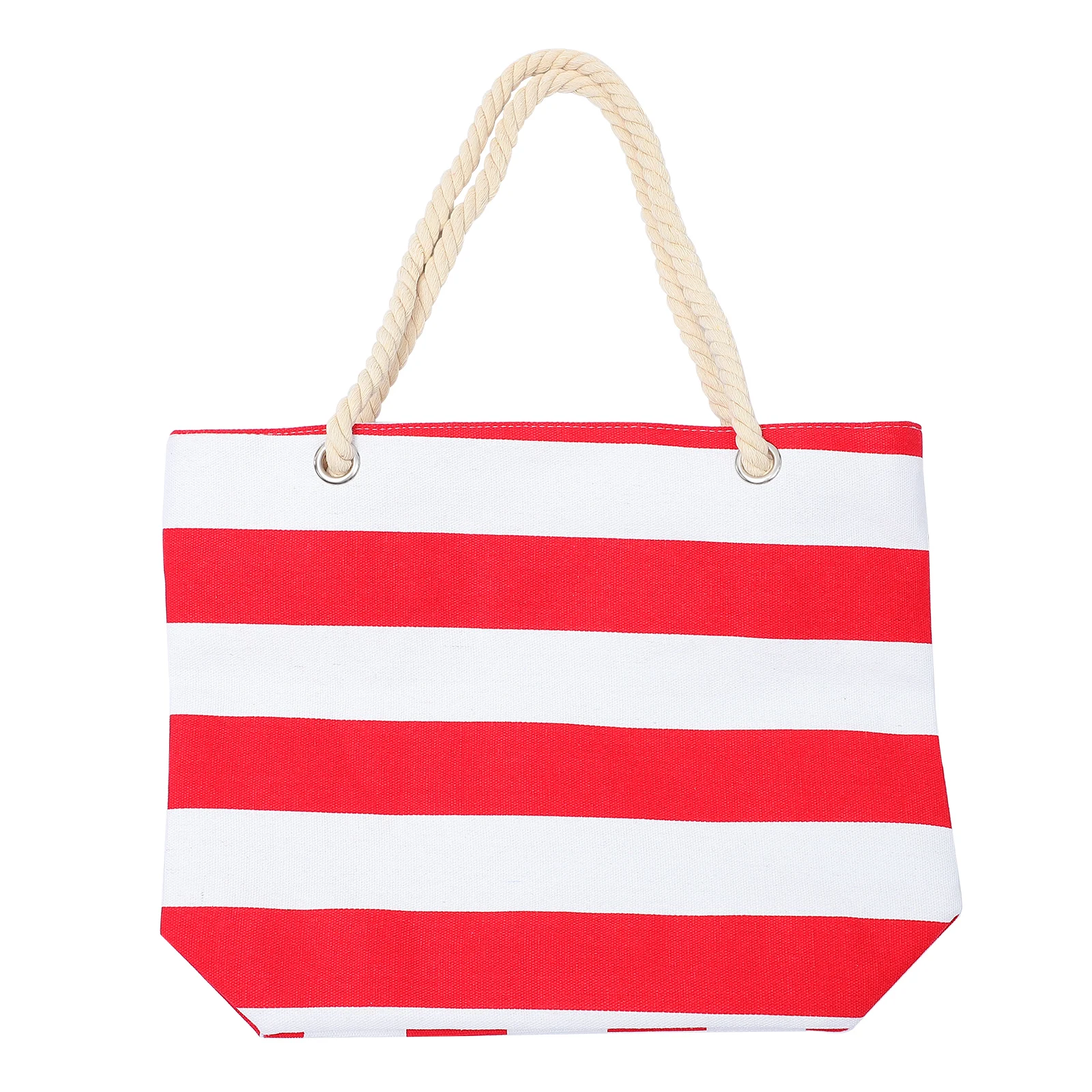 

Patchwork Canvas Grocery Casual Bag Hemp Rope Casual Shopping Reusable Shopping Storage Bag