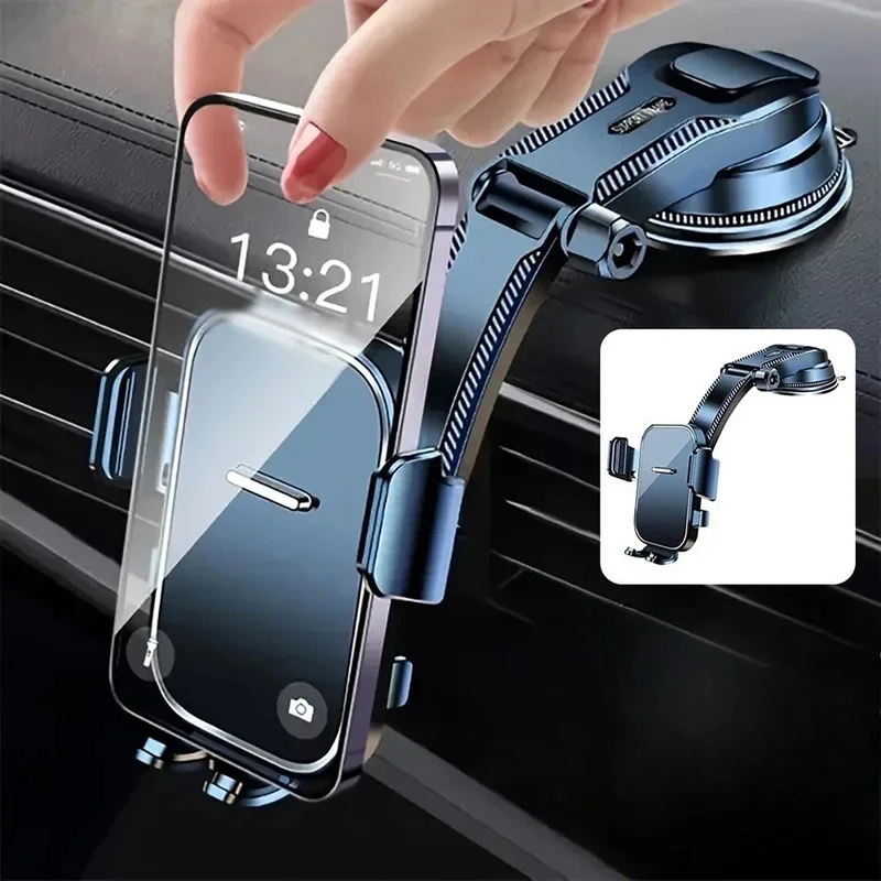 Universal Car Phone Holder Dashboard Mount 360° Rotatable Gravity Phone Holder With Extension Rod Bracket GPS Support For Phone