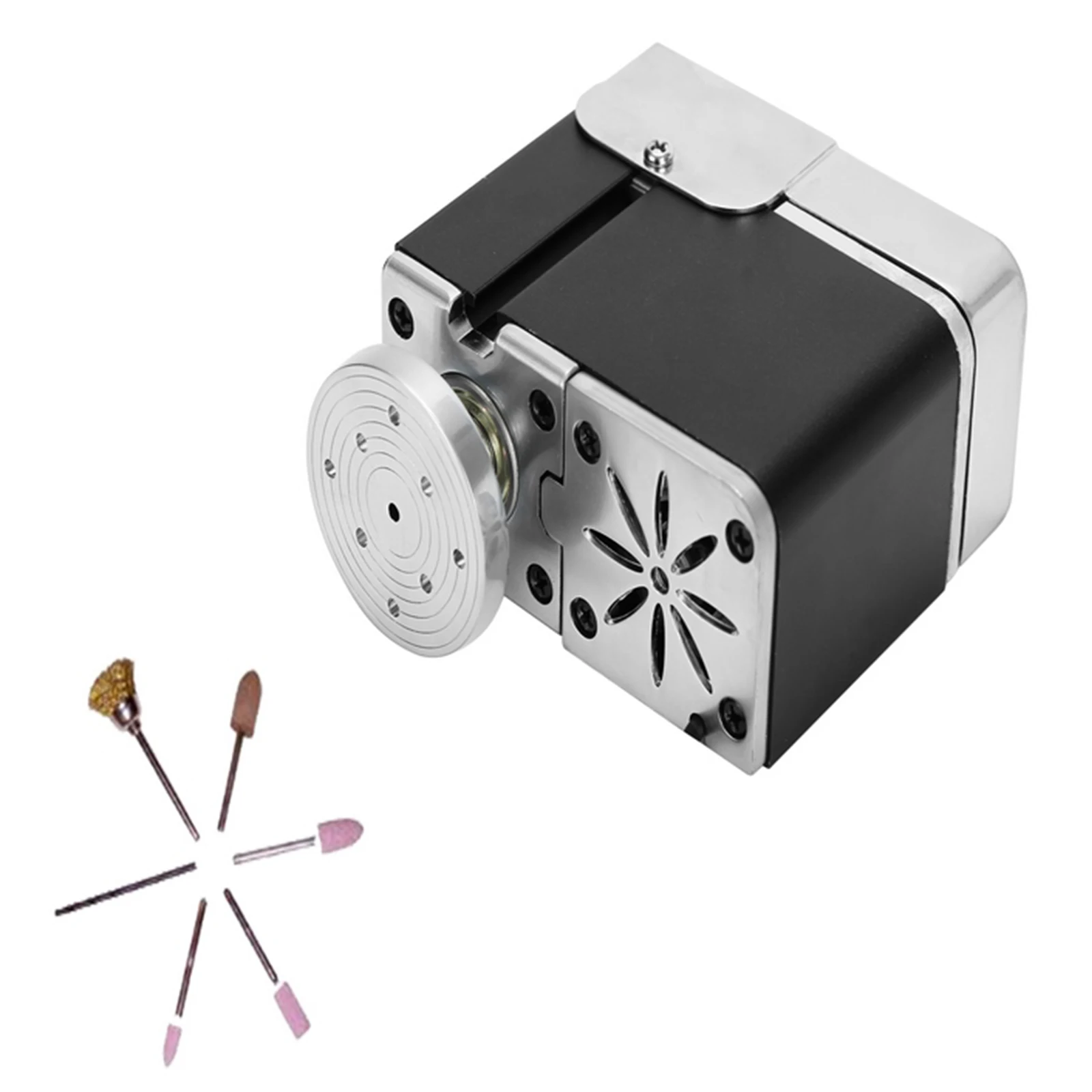 36W 20000RPM Mini Handheld Machine Tool, All-Metal Drill/Mill/Grinder for Wood Plastic Soft Metal DIY, Silent Motor