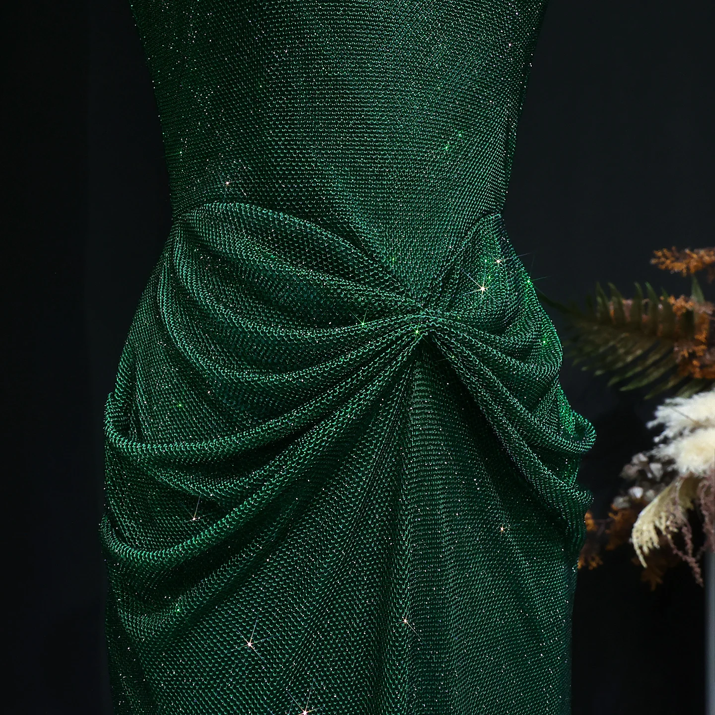 Sharon Said Arabisches Dubai Luxus Weinrotes Meerjungfrauenkleid mit Quadratischem Ausschnitt Saudi-Arabien Formelles Abendkleid für Abschlussball und Partys SS655 Maßanfertigung – Detail 12