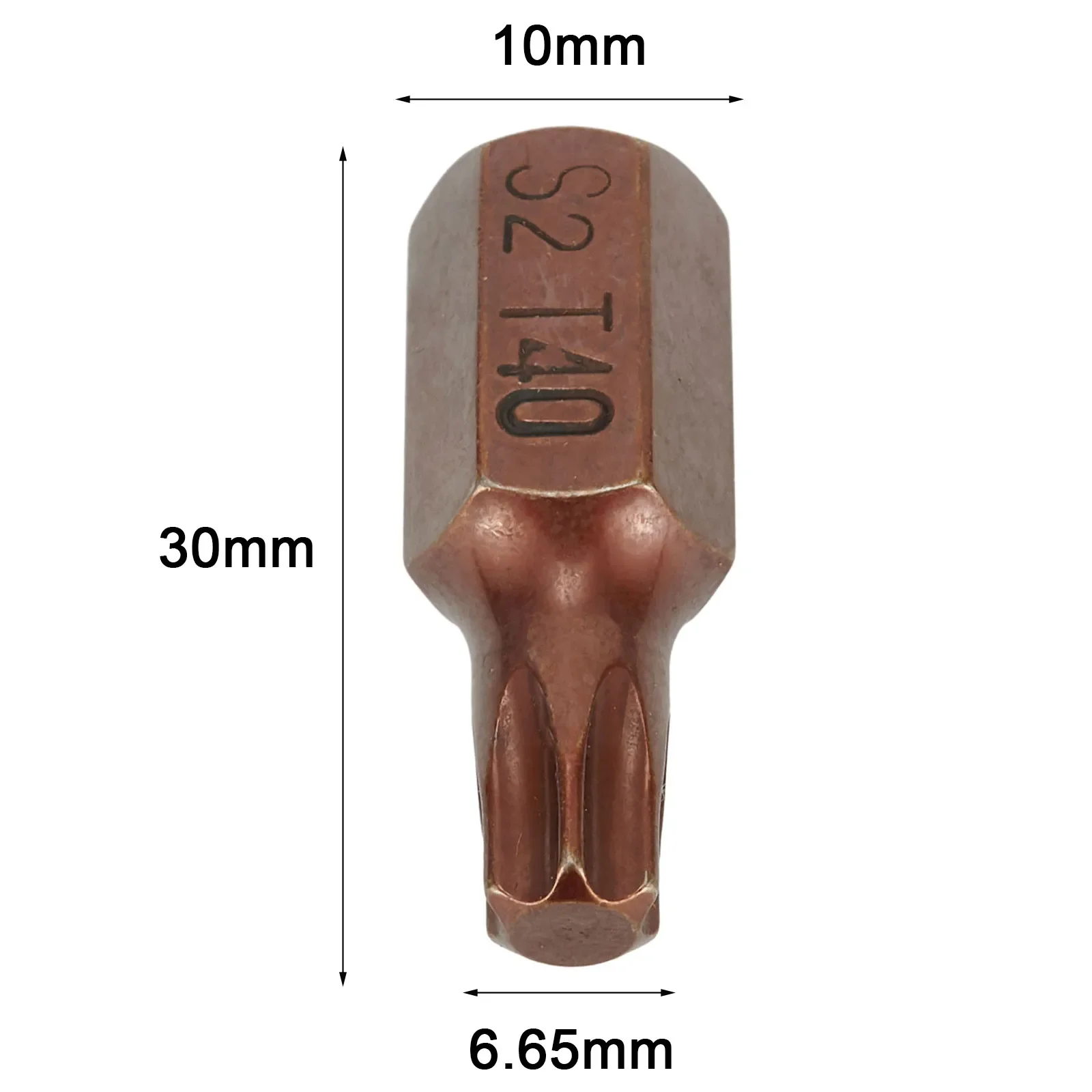 30MM Torx tornavida Bit yüksek sertlik Shank manyetik toplu kafa T20/T25/T30/Electric/T45/T50/T55 elektrik anahtarı soket uçları için